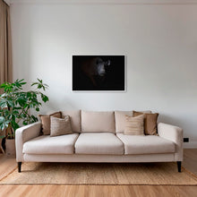 Charger l&#39;image dans la galerie, Rhinocéros noir dans le noir de la nuit
