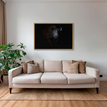 Charger l&#39;image dans la galerie, Rhinocéros noir dans le noir de la nuit
