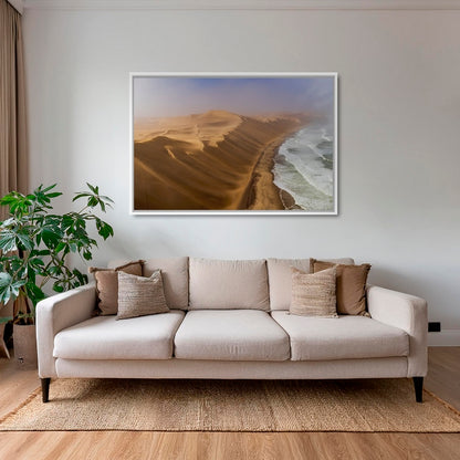 Rencontre entre dunes et océan