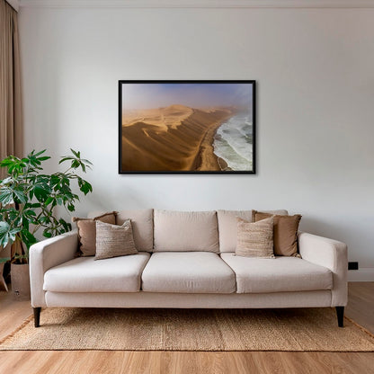 Rencontre entre dunes et océan