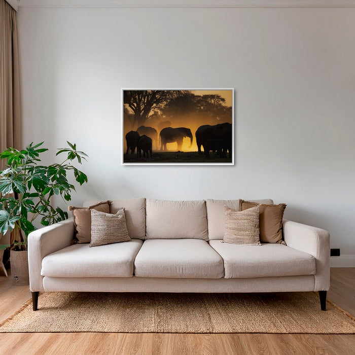 Géant et lumière d'or