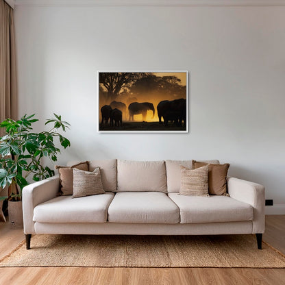 Géant et lumière d'or