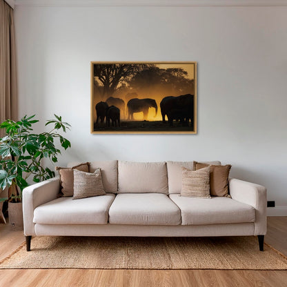 Géant et lumière d'or