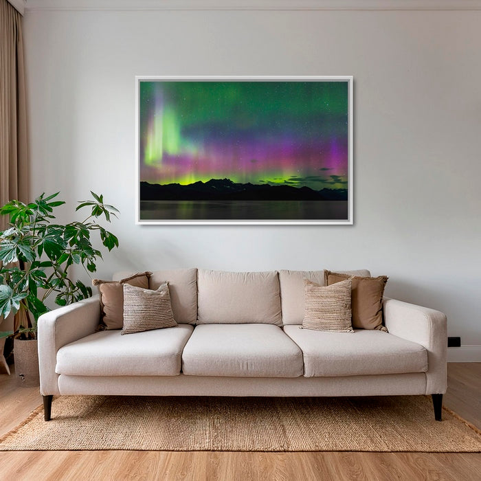 Aurores boréales sur la baie de PWS