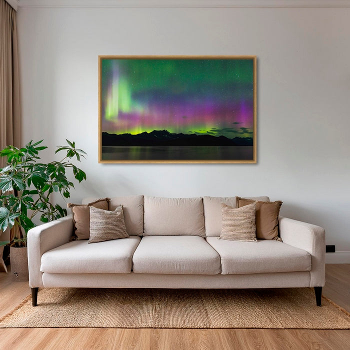 Aurores boréales sur la baie de PWS