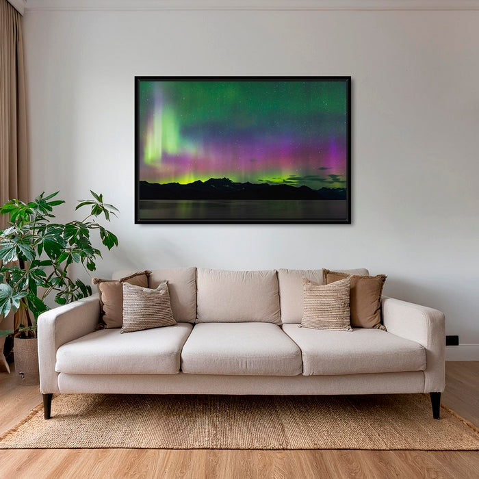 Aurores boréales sur la baie de PWS