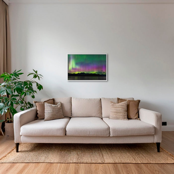 Aurores boréales sur la baie de PWS