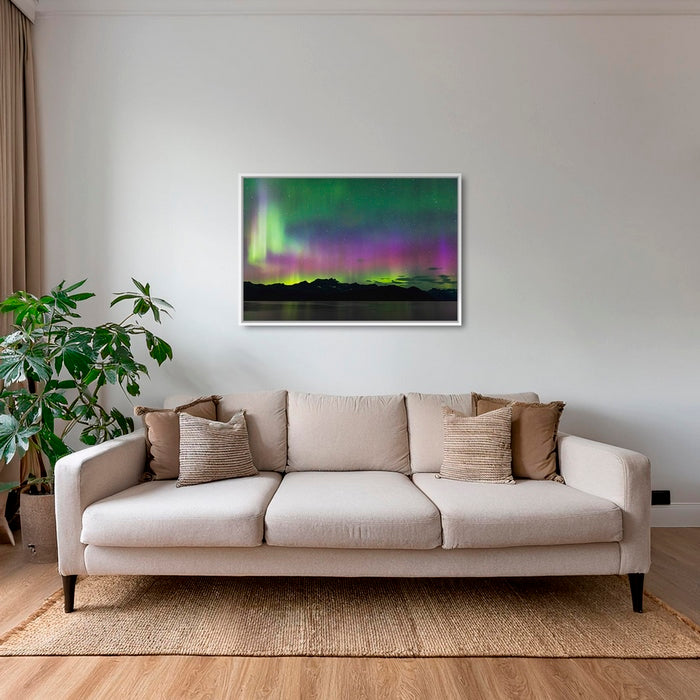 Aurores boréales sur la baie de PWS