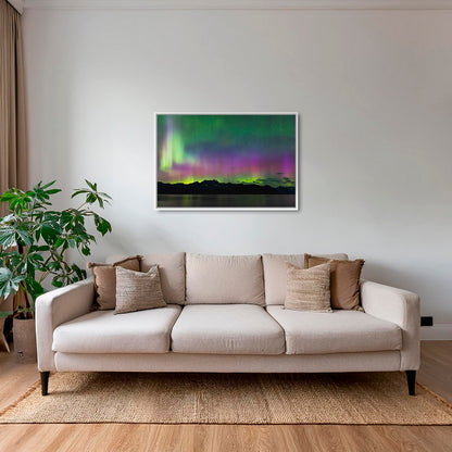 Aurores boréales sur la baie de PWS