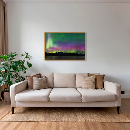 Aurores boréales sur la baie de PWS