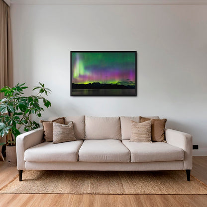 Aurores boréales sur la baie de PWS