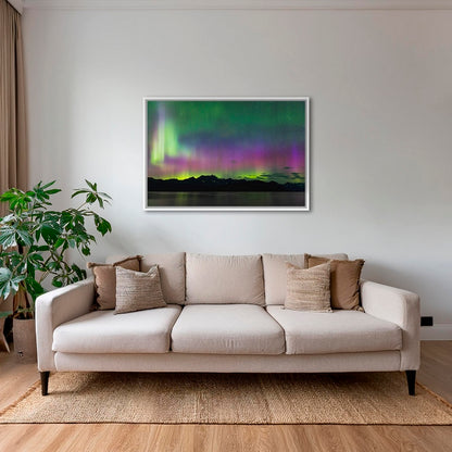 Aurores boréales sur la baie de PWS