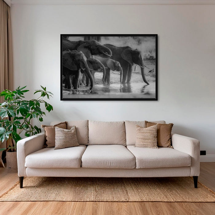 La famille au bar