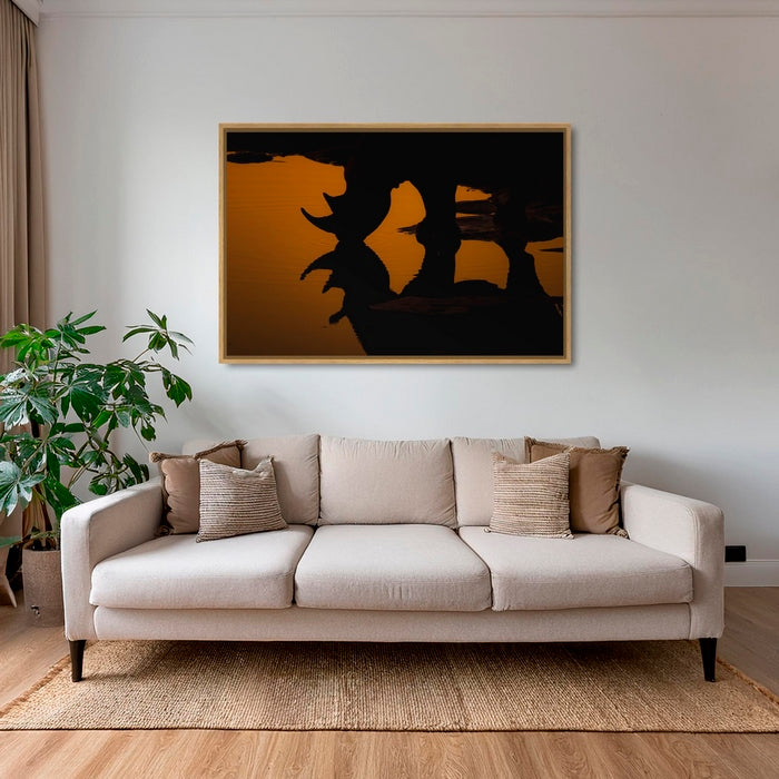 Silhouette à cornes