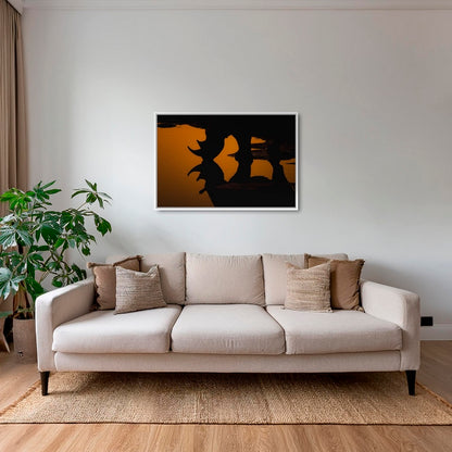 Silhouette à cornes