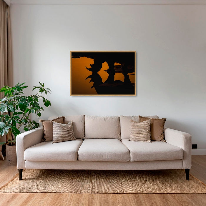 Silhouette à cornes
