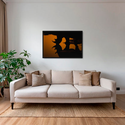 Silhouette à cornes