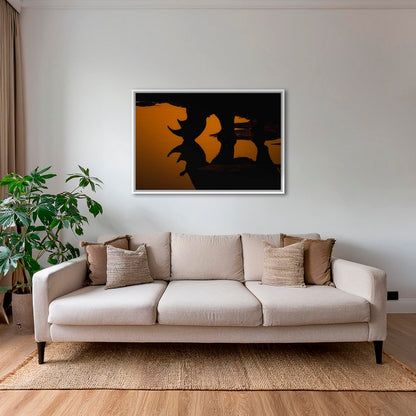 Silhouette à cornes