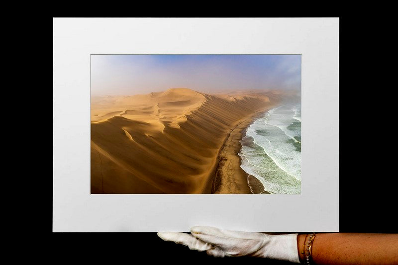 Rencontre entre dunes et océan