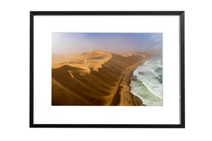 Rencontre entre dunes et océan